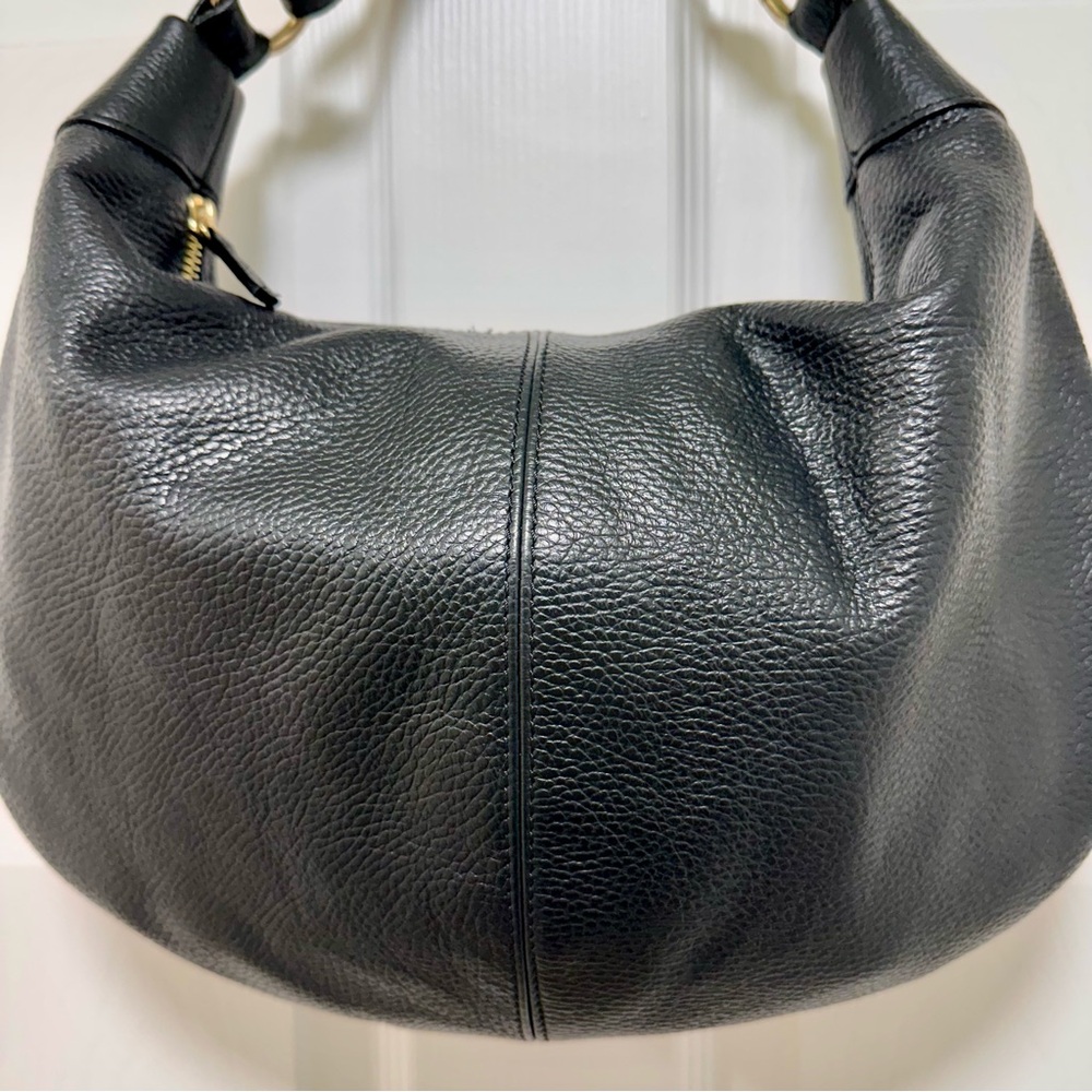 Quince Hobo Bag Italian Pebbled Leather Black - Picture 5 of 12